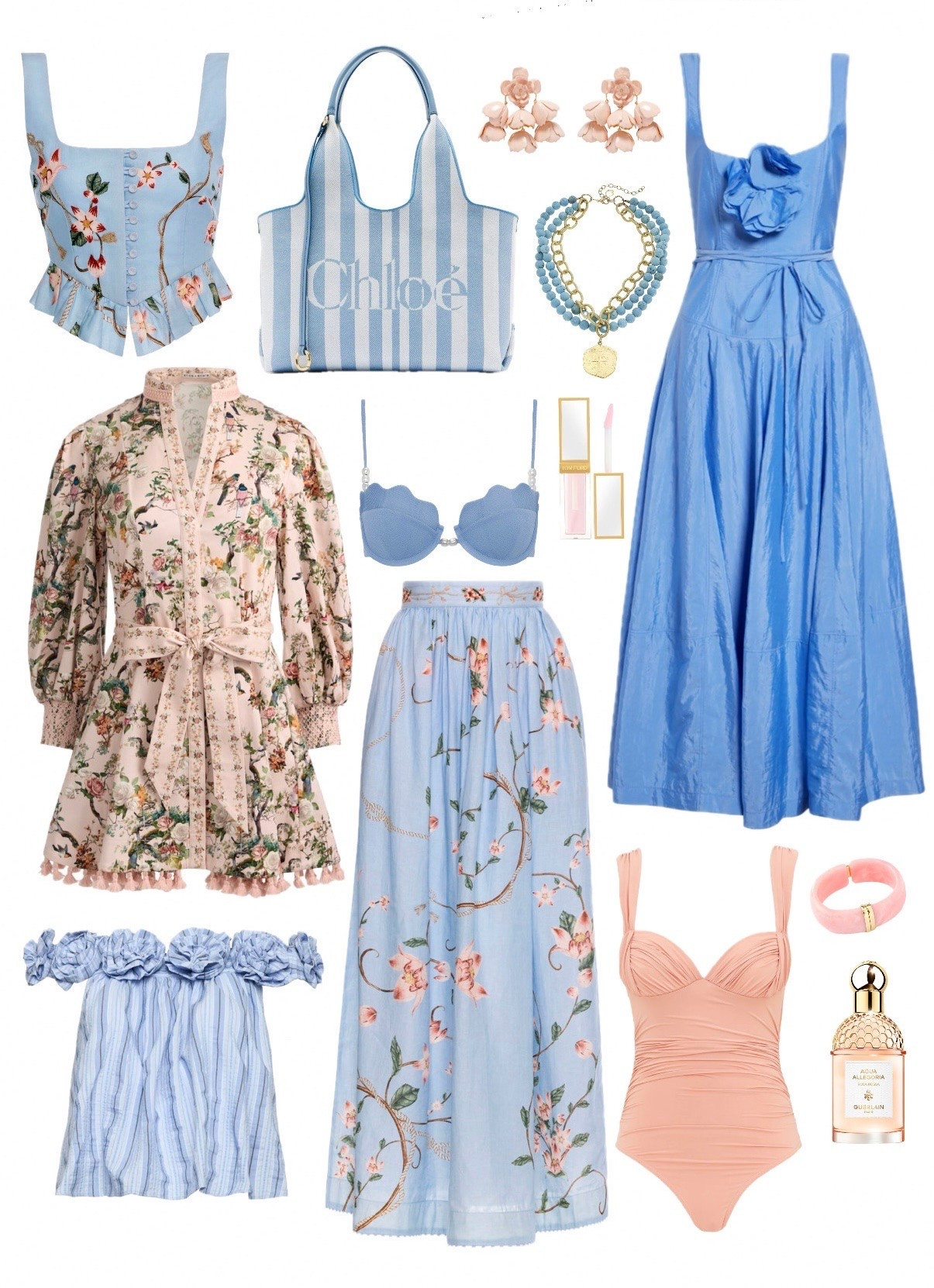 Spring outfits summer outfit ideas blue dress peach swimsuit

#LTKSaleAlert #LTKSeasonal #LTKSwim