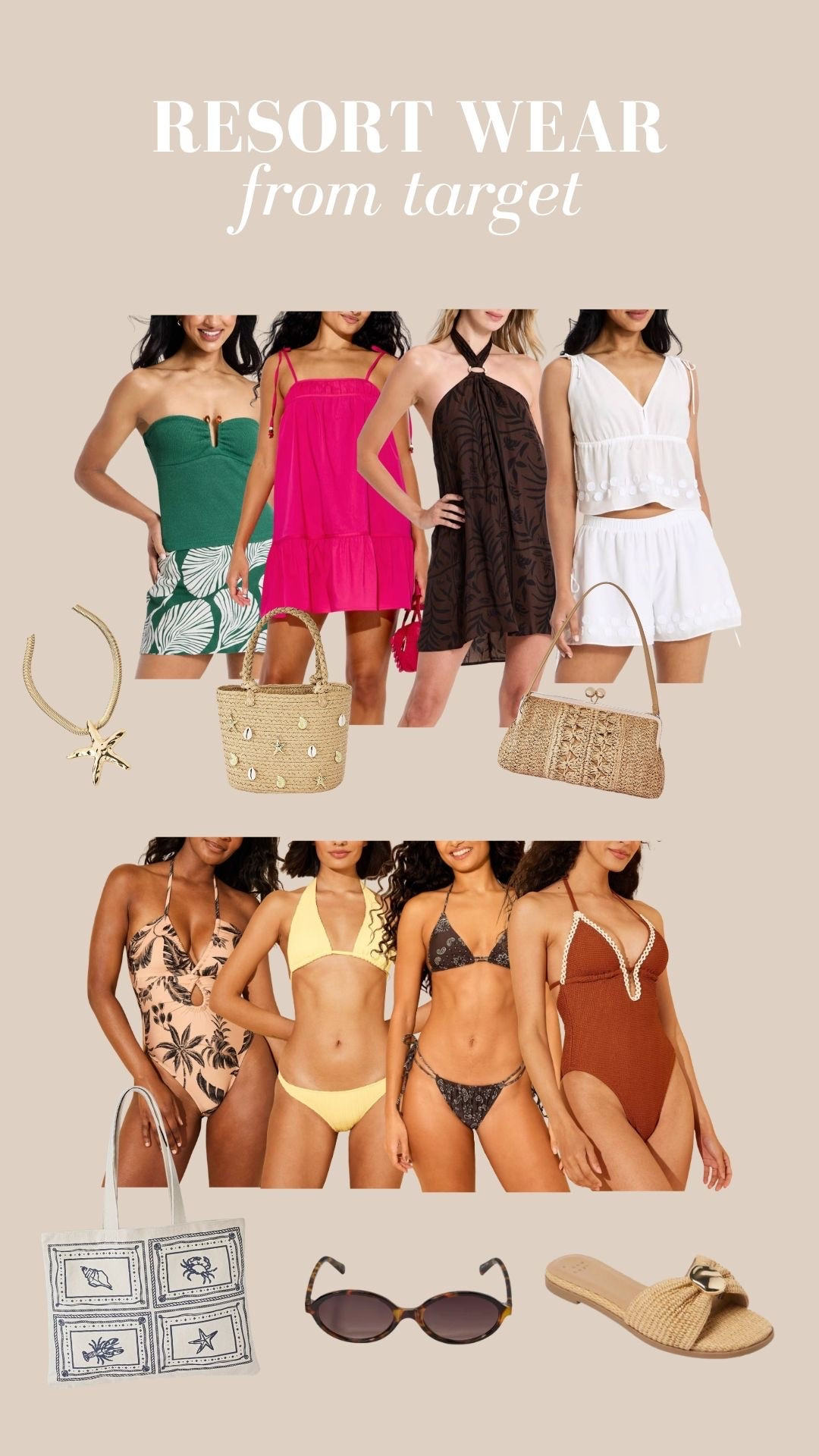 Resort wear
Target women’s clothes 
Target vacation outfit 
Women’s swimsuit 
Women’s one piece 
Beach outfit 
Vacation style

#LTKTravel #LTKSwim #LTKootd