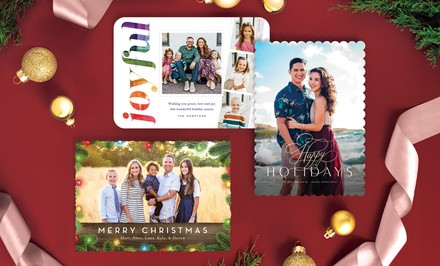 40, 70, 100, or 150 Custom Holiday Photo Cards from PhotoAffections (Up to 76% Off) | Groupon North America