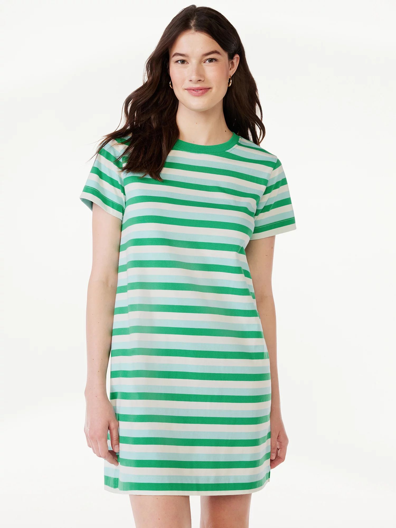 Free AssemblyFree Assembly Women's Mini T-Shirt Dress with Short Sleeves, Sizes XS-XXXLUSD$18.00(... | Walmart (US)