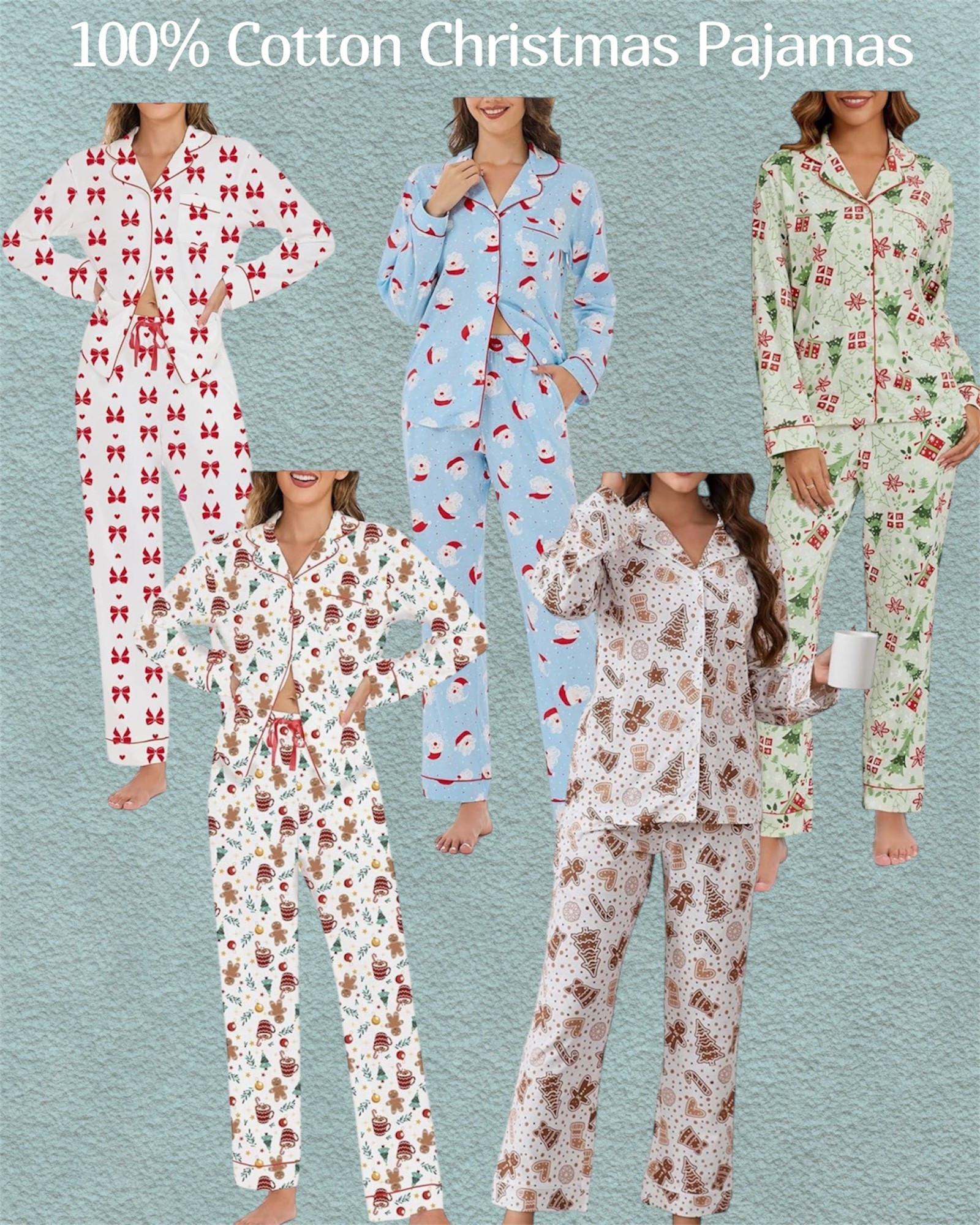 100% cotton Christmas pajamas from Amazon. 



Holiday pajamas, cotton pajamas, Christmas gifts 

#LTKGiftGuide #LTKHoliday #LTKCyberWeek