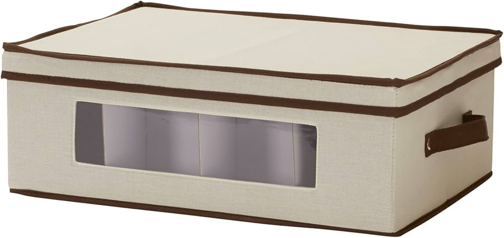 Household Essentials, Natural 531 Mug and Tumbler Vision China Storage Box Chest | Amazon (US)