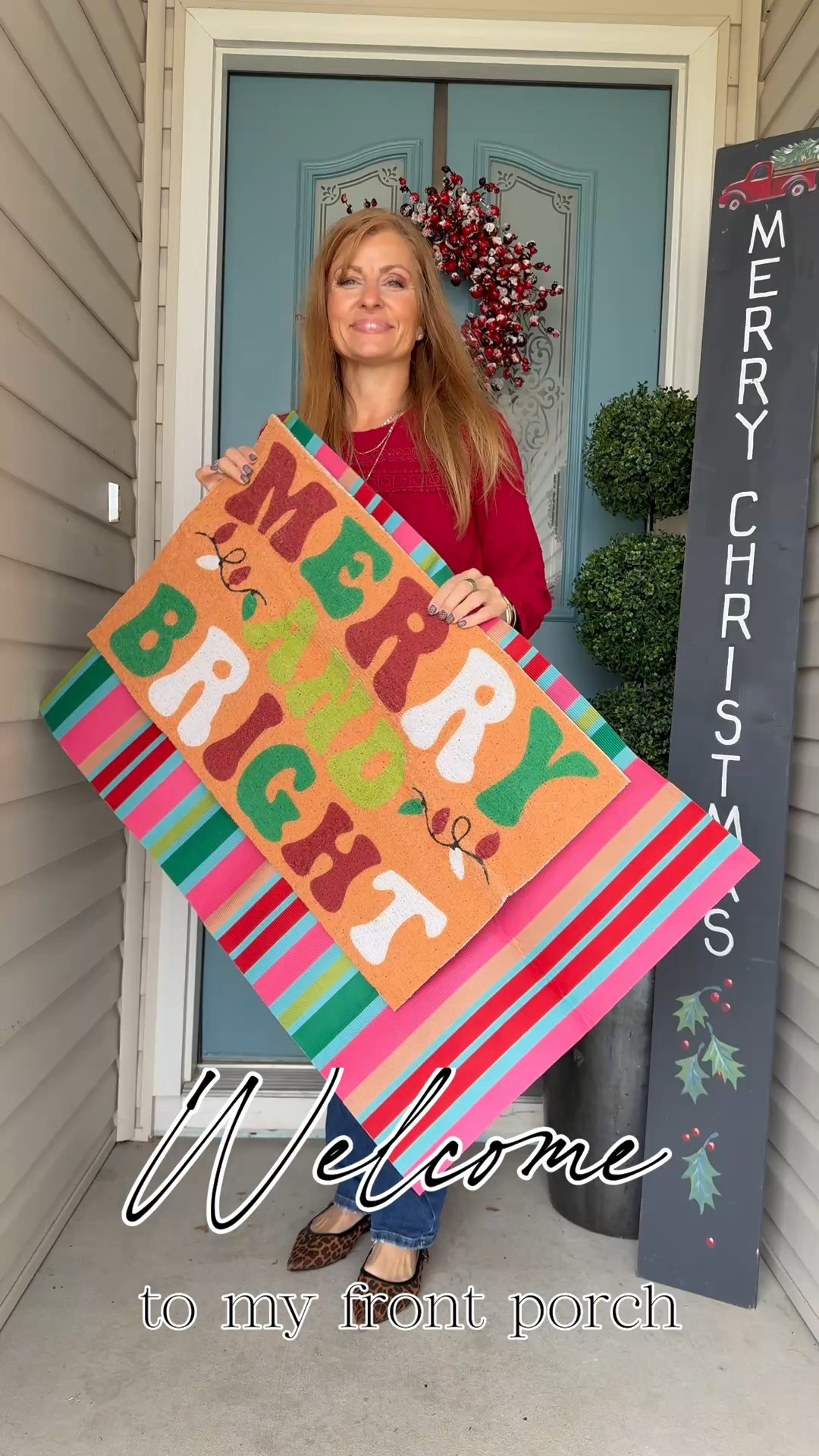 Welcome to my front porch! 🎄✨
This year I decided to refresh a few of my decorations while keeping everything simple and festive. If I had a bigger porch, I’d definitely go all out—but with the space I have, I love keeping things cozy, clean, and intentional.
I grabbed two adorable doormat options from Amazon.
• Set 1: A combo pack with bright, cheerful Christmas colors.
• Set 2: A red-and-white under-mat paired with a Christmas top mat. (Purchased separately)
They both add such a fun pop to the entryway!
Which one is your favorite—Set 1 or Set 2? ❤️💚
#AmazonFinds #FrontPorchDecor #HolidayHome #AmazonHome #FestiveFrontPorch


#LTKHome #LTKHoliday #LTKSeasonal