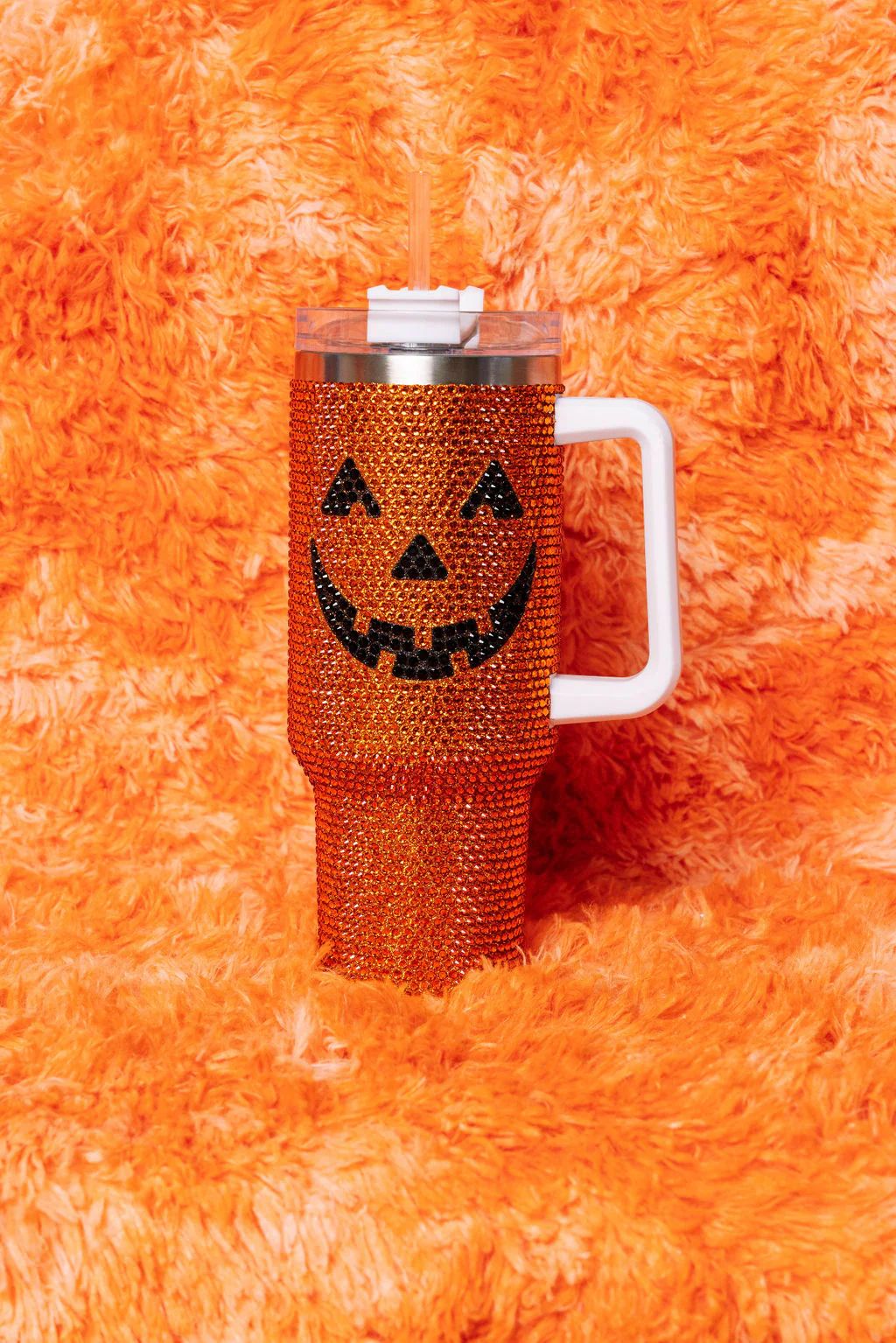 Orange Pumpkin Tumbler | Queen of Sparkles