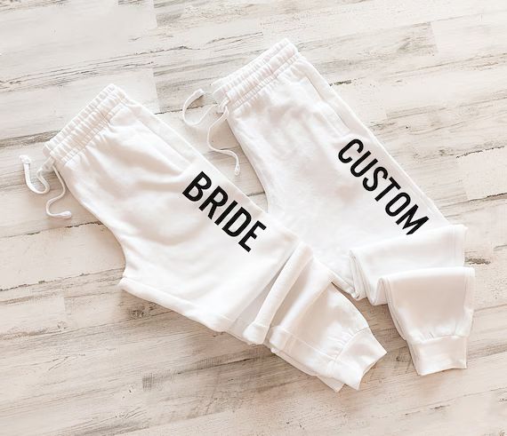 Custom Joggers Bride Jogger Winter Gift for Bride to Be | Etsy | Etsy (US)