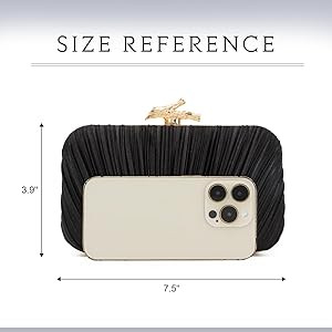 Freie Liebe Clutch Purses for Women Evening Bag Pleated Clutch Bag with Chain for Wedding Party | Amazon (US)