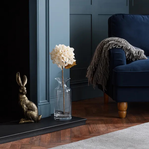 Artificial Dried Hydrangea Stem | Dunelm