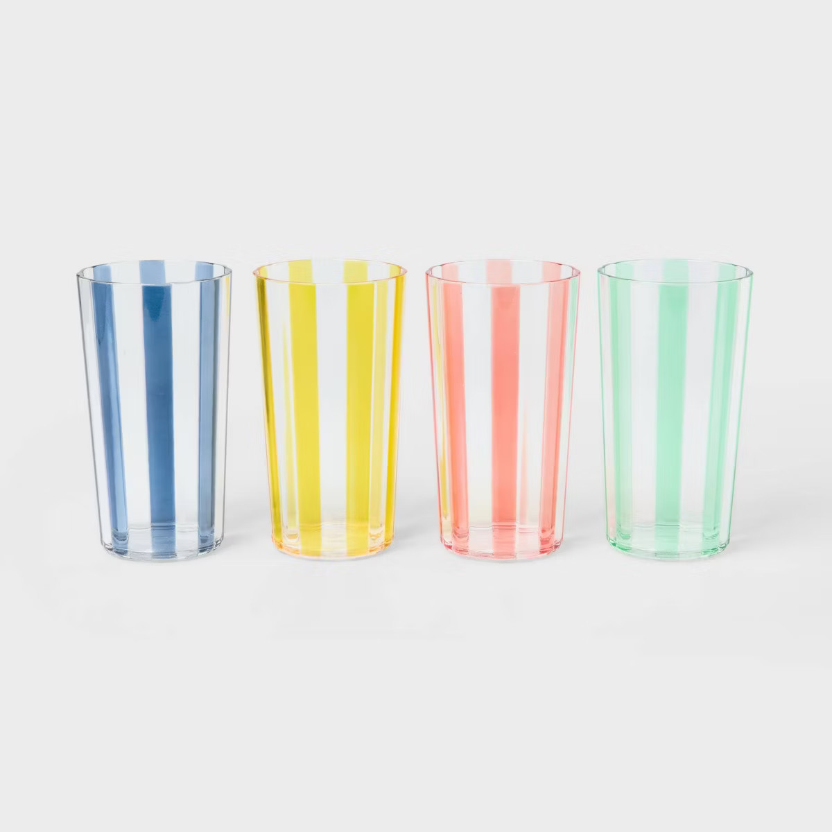 4pk 18 fl oz Striped Tumblers - Sun Squad™ | Target
