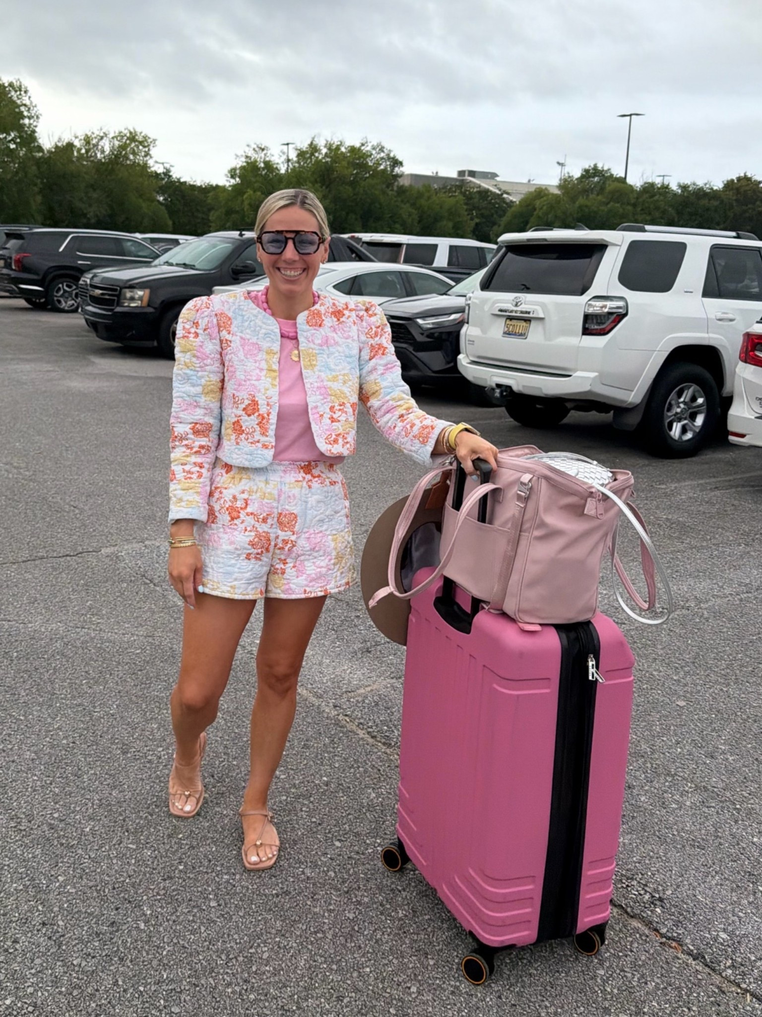 Saturday travel fit 
My jacket and shorts are Nuuly and suitcase is old TJ maxx but linking everything else!

#LTKSaleAlert #LTKTravel #LTKootd