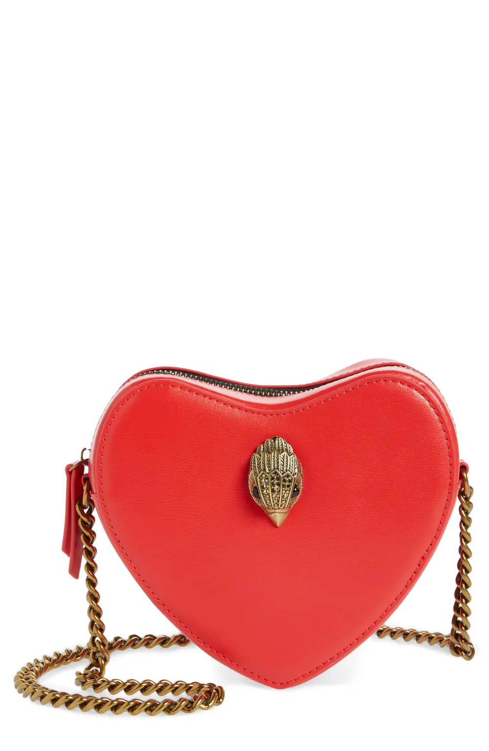 Kurt Geiger London Kensington Heart Crossbody Bag in Dark Red at Nordstrom | Nordstrom Canada