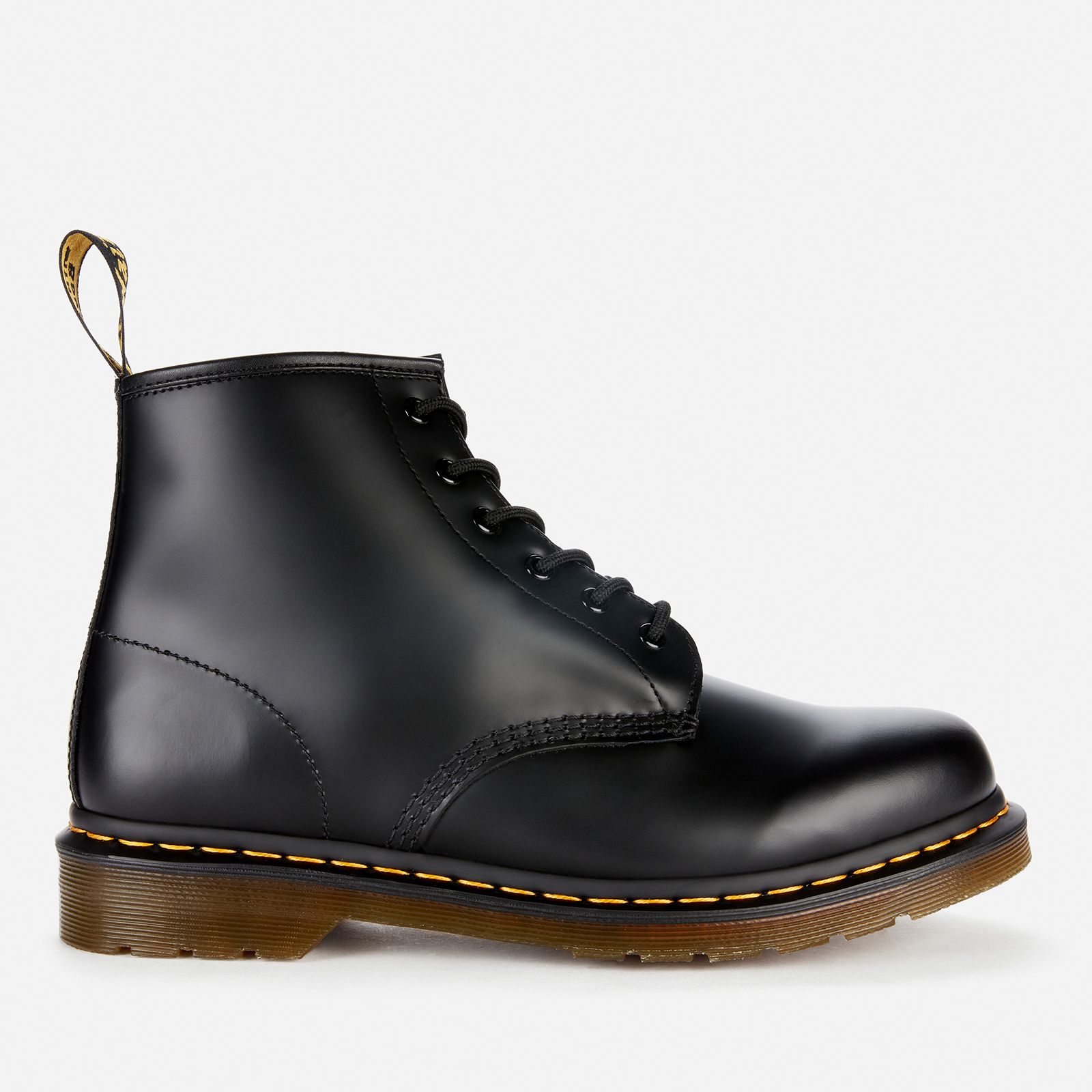 Dr. Martens 101 Smooth Leather 6-Eye Boots - Black | Coggles | Coggles (Global)
