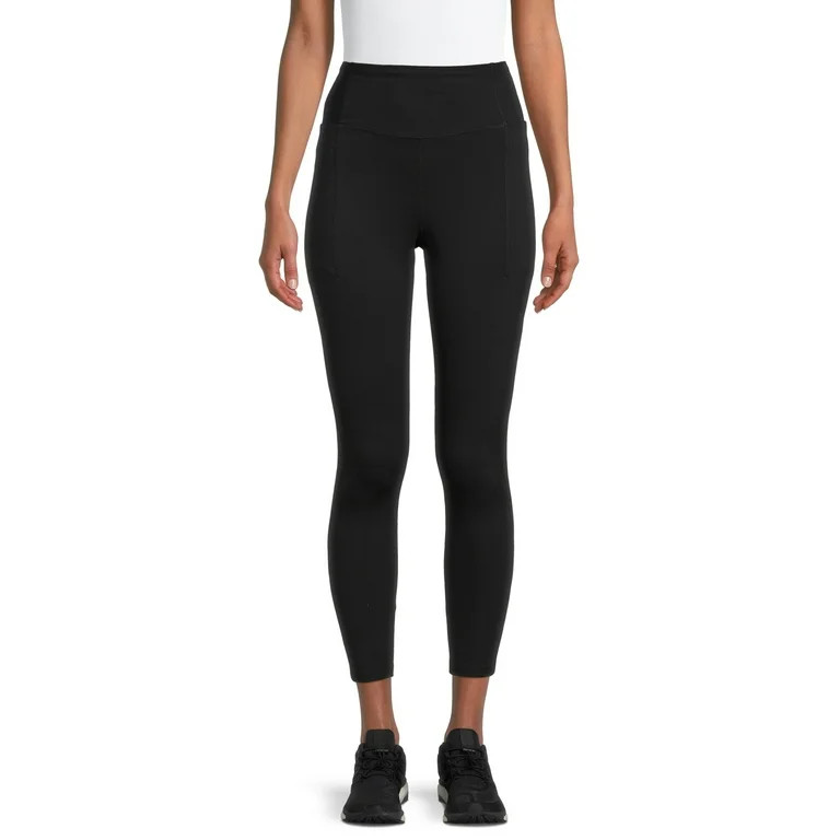 Avia Women's Performance Leggings with Ribbed Insets | Walmart (US)
