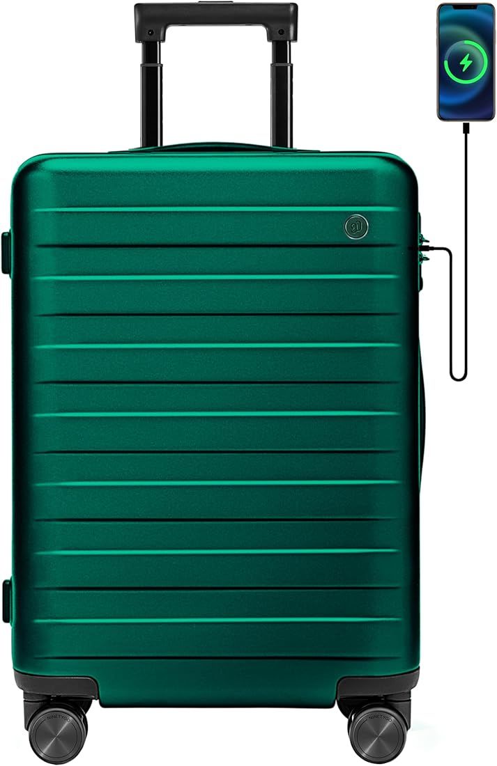 NINETYGO Carry on Luggage 22x14x9 Airline Approved, 20 Inch Hardshell Spinner Hardside Suitcase w... | Amazon (US)