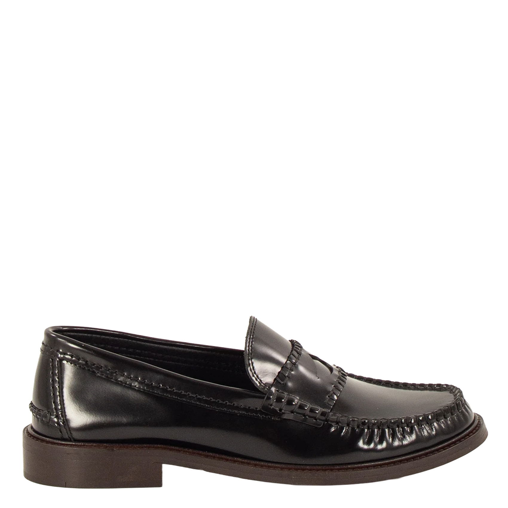 Mocassins en cuir verni maco | Noir | Printemps.com (FR & UK)