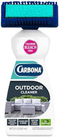 Carbona Oxy Powered Outdoor Cleaner with Built-In Brush (22 Fl Oz), Spot Cleaner for Outdoor Furn... | Amazon (US)