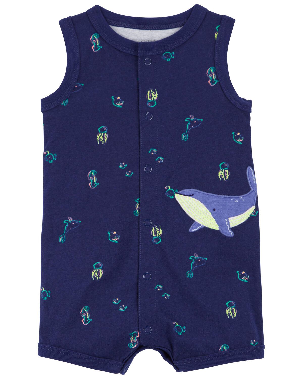 Baby Whale Snap-Up Romper | Carter's