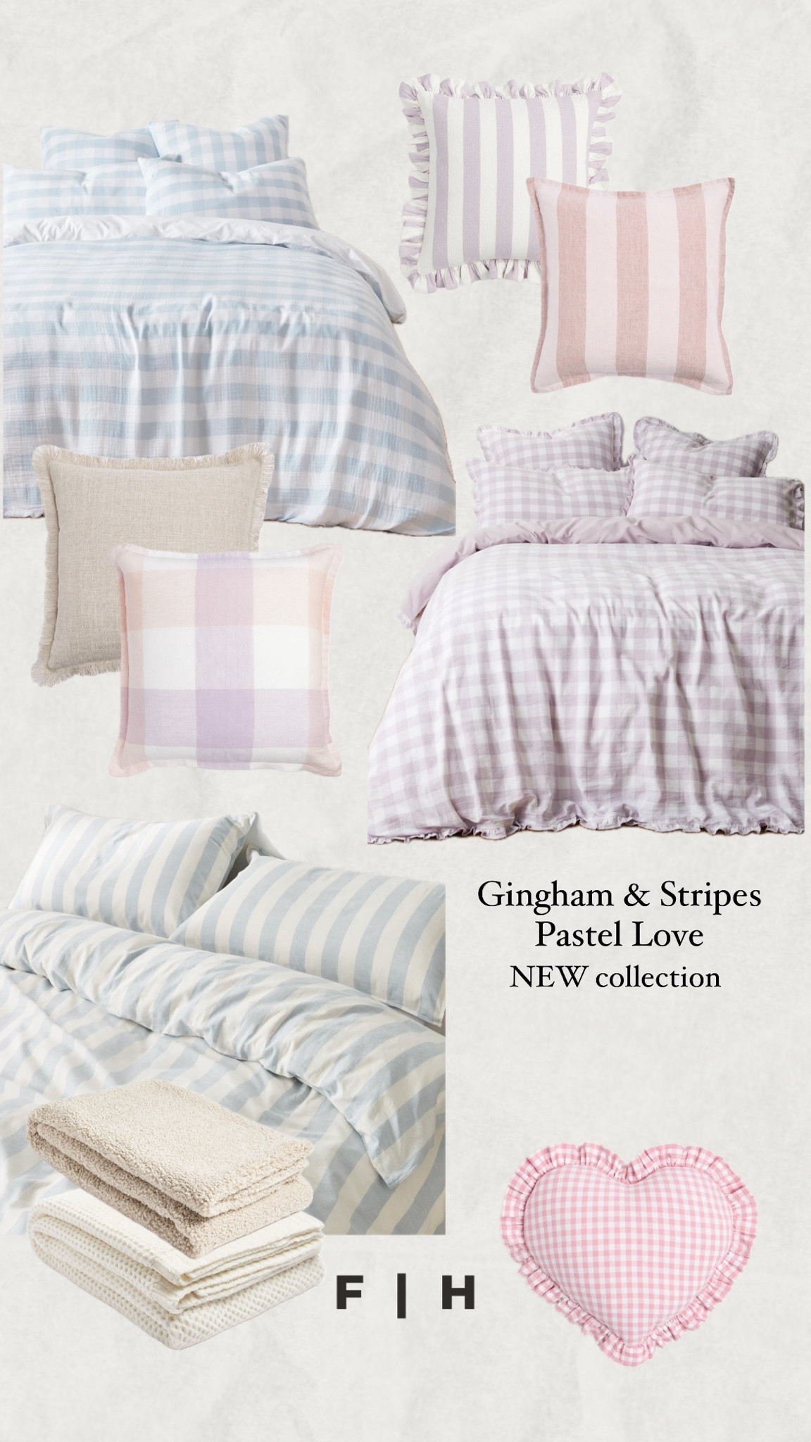 NEW pastel Stripes & Gingham collection 🤌🏻🤌🏻 #beddings #duvets #bedroomstyling #bedroom #pastels #springcolours #homedecors #cushions 

#LTKhome #LTKaustralia