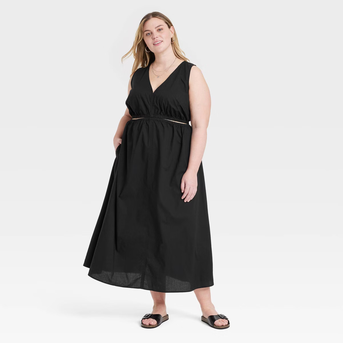 Women's Cut-Out Maxi A-Line Dress - Universal Thread™ | Target