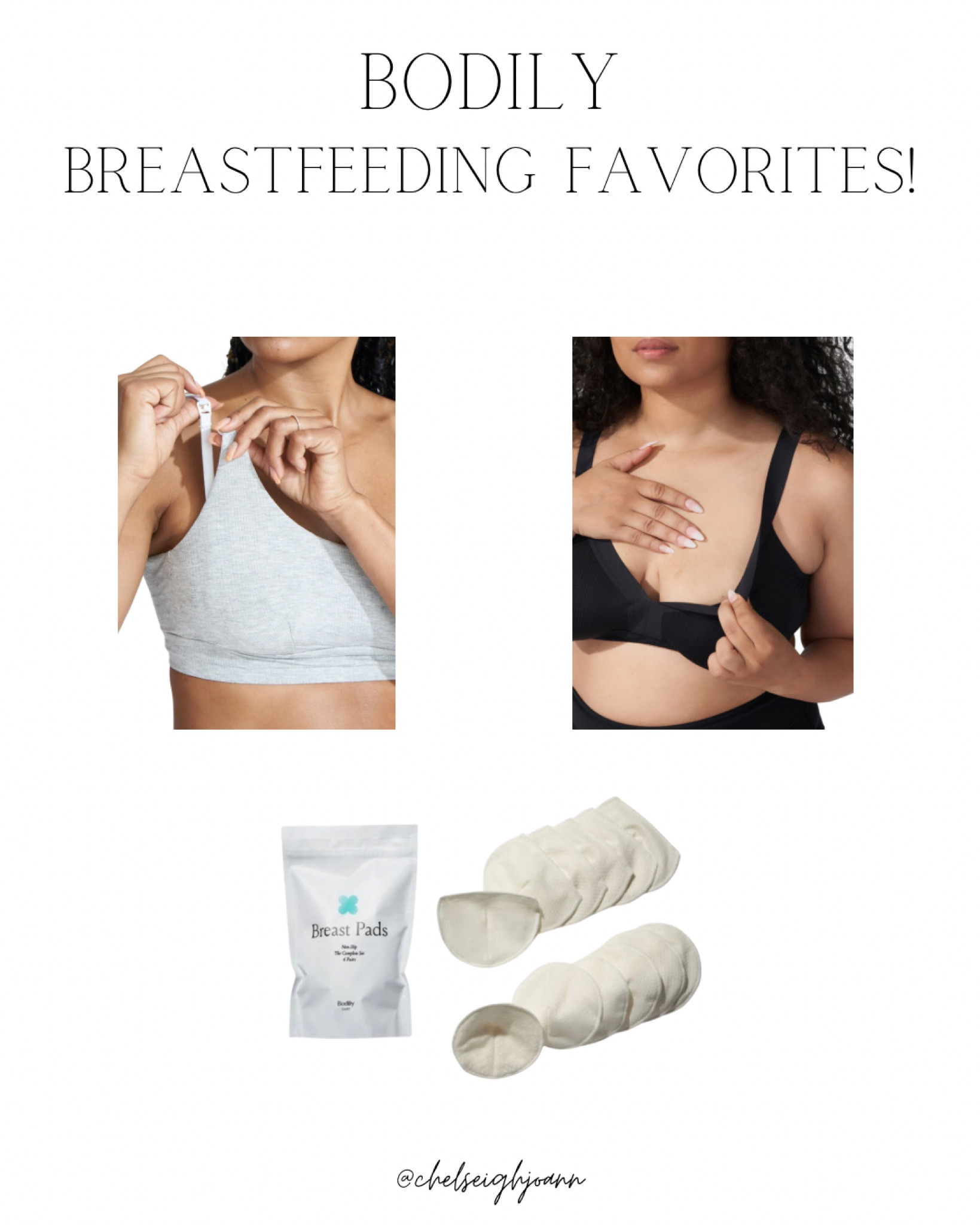 These are my favorites! I love the effortless bra when I’m just hanging out at home. I also sleep in them + the breast pads! 🤝 When I’m feeding in public, I like wear the everything bra! Super easy to discretely unclasp & feed. 💗 

#LTKFamily #LTKBump #LTKBaby