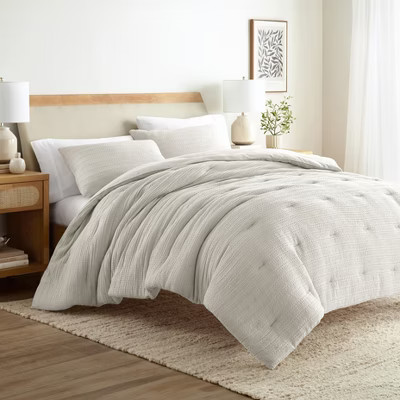 Waffle Textured Comforter Set All Season Down-Alternative Ultra Soft Bedding - Becky Cameron | Target