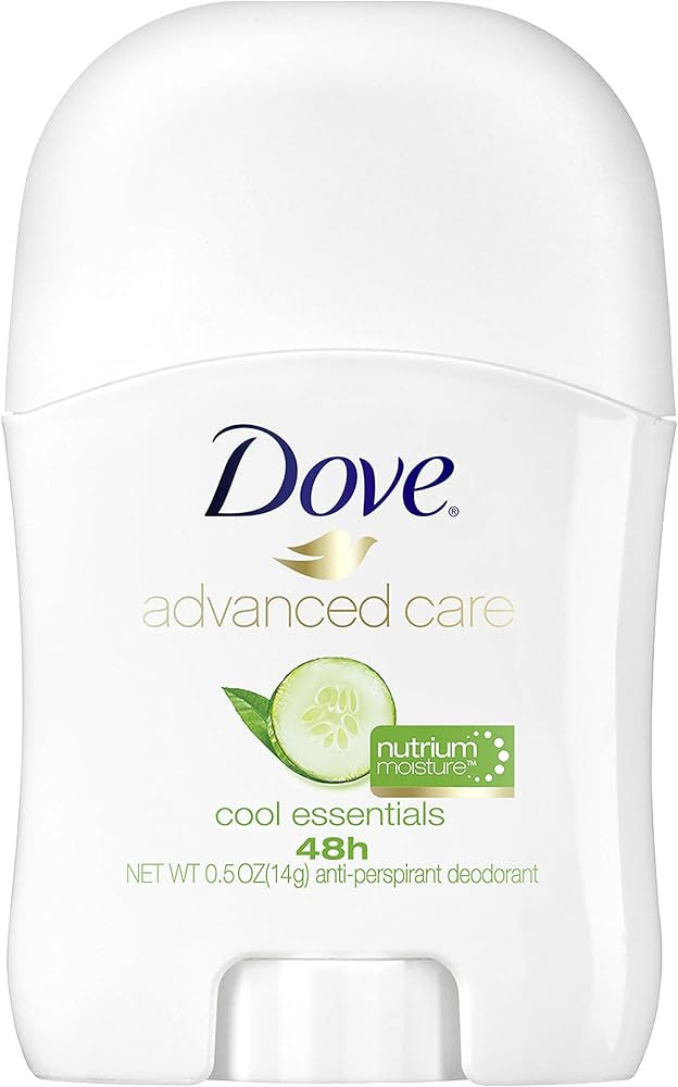 Dove Advanced Care Travel Sized Antiperspirant Deodorant Stick for Women, Cool Essentials, for 48... | Amazon (US)