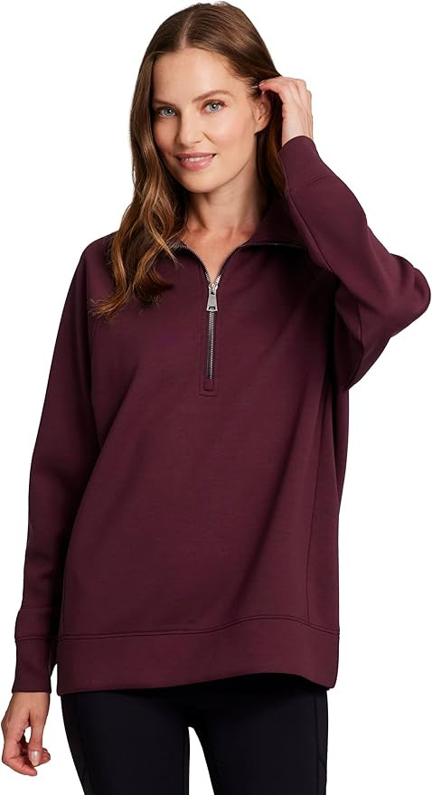 RBX Active 1/4 Zip Luxe Athleisure Sweatshirt for Women, Relaxed Lightweight Mock Neck Quarter Zi... | Amazon (US)