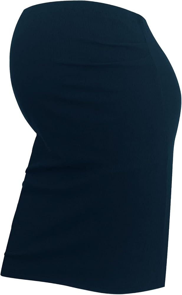 Smallshow Women's Maternity Skirt Stretchy High Waist Knit Pregnancy Clothes | Amazon (US)