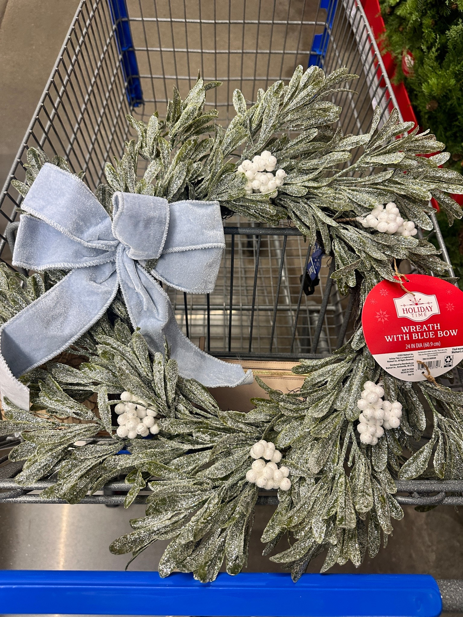 Christmas wreath with holiday berries, eucalyptus and icy blue velvet bow.

Christmas wreath. Holiday wreath. Frosted wreath. Blue Christmas decor. Blue velvet bow. Frosted greenery. 

#LTKHome #LTKSeasonal
