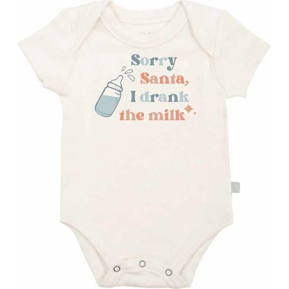 Finn + Emma | Graphic Bodysuit, Drank The Milk | Organic Cotton (Multicolor, Size 0-3M) | Maisonette | Maisonette