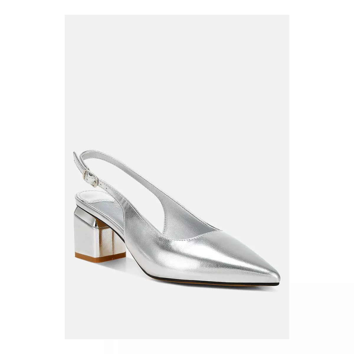 Zofoya Metallic Faux Leather Slingback Sandals | Target