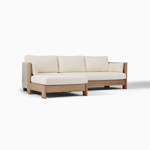 Porto Outdoor 2-Piece Chaise Sectional (105") | West Elm (US)