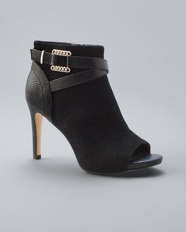 Suede High-Heel Ankle Booties | White House Black Market