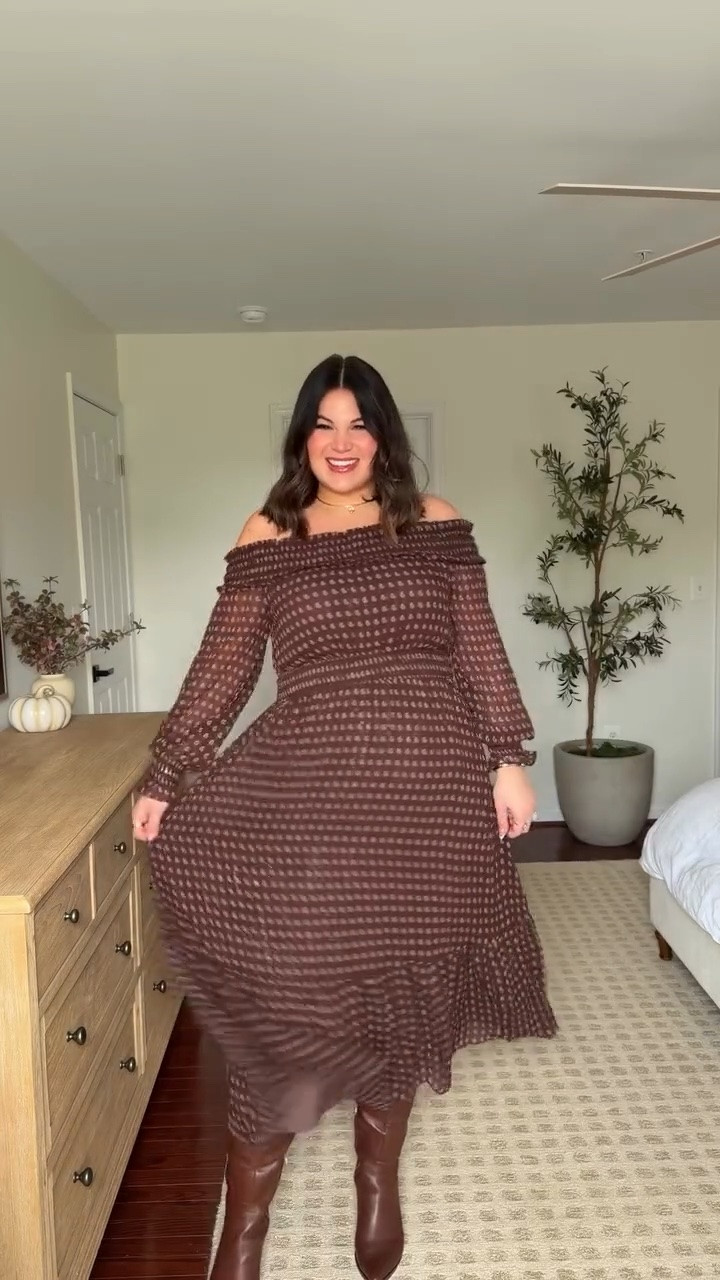 Found the perfect fall dress for family photos or even a fall wedding!

Wearing a size xl

#LTKNYFW #LTKSeasonal #LTKMidsize
