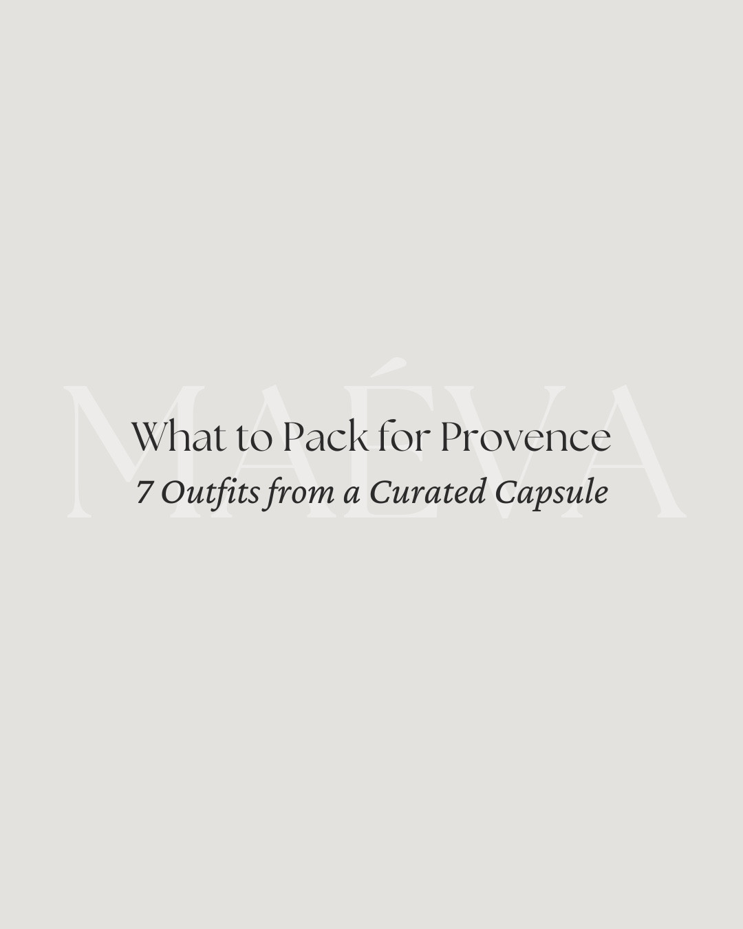 Dreaming of lavender fields and sun-drenched mornings? Here’s what to pack for a summer escape to Provence 🪻🌾

This capsule includes 7 romantic summer looks made from a few timeless essentials, perfect for everything from wandering markets in Lourmarin to golden hour in Valensole 🧺 Light, breathable, and inspired by the soft beauty of the French countryside, each outfit captures the essence of summer in Provence! 

Style Tips: ✔️ Choose natural fabrics like linen and cotton for comfort and elegance ✔️ Keep your palette soft and sun-washed: think cream, straw, olive, and hints of lavender ✔️ Elevate simple outfits with raffia textures, pearl earrings, or a silk scarf ✔️ Bring walkable shoes: espadrilles, strappy sandals, or sneakers for market strolls and hilltop views ✔️ Mix and match your pieces to keep packing light and effortless ✔️ Leave a little room in your suitcase because the shops in Provence are full of treasures

🪻 Adore this capsule? Comment SHOP to receive a DM with the link or head to the link in bio to shop the looks & more! 

👉 Save & Follow to discover French-inspired style and wardrobe tips, designed to elevate your everyday fashion!

With Amour, M.

#provence #lavender #capsulewardrobe #summerinfrance #mediterraneanstyle #minimalchic #capsulewardrobeinspo #vacationwardrobe

#LTKTravel #LTKSeasonal #LTKStyleTip