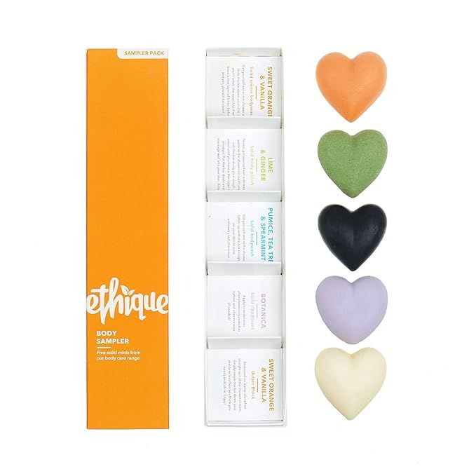 Ethique Body Sampler for All Skin Types - Eco-Friendly, Sustainable, Plastic Free - 5 Travel Size... | Amazon (US)