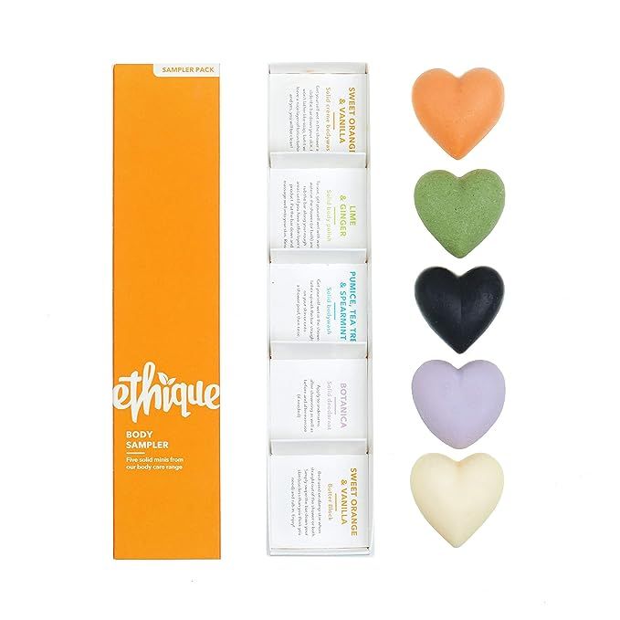 Ethique Body Sampler for All Skin Types - Eco-Friendly, Sustainable, Plastic Free - 5 Travel Size... | Amazon (US)