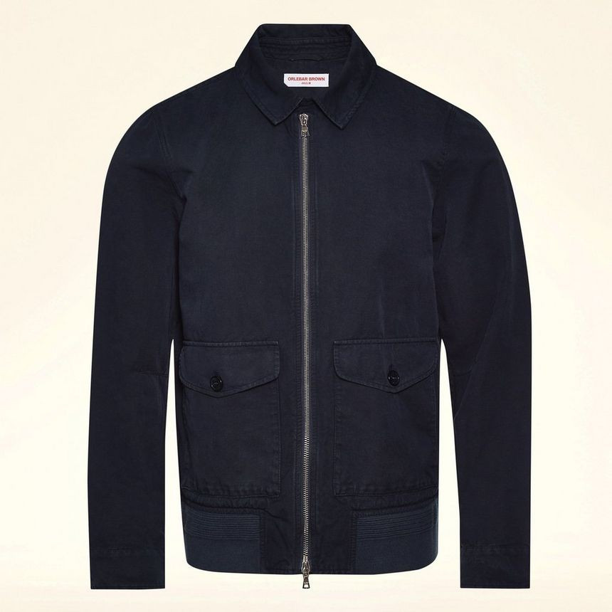 Bowers - Mens Navy Blouson Jacket | Orlebar Brown | Orlebar Brown