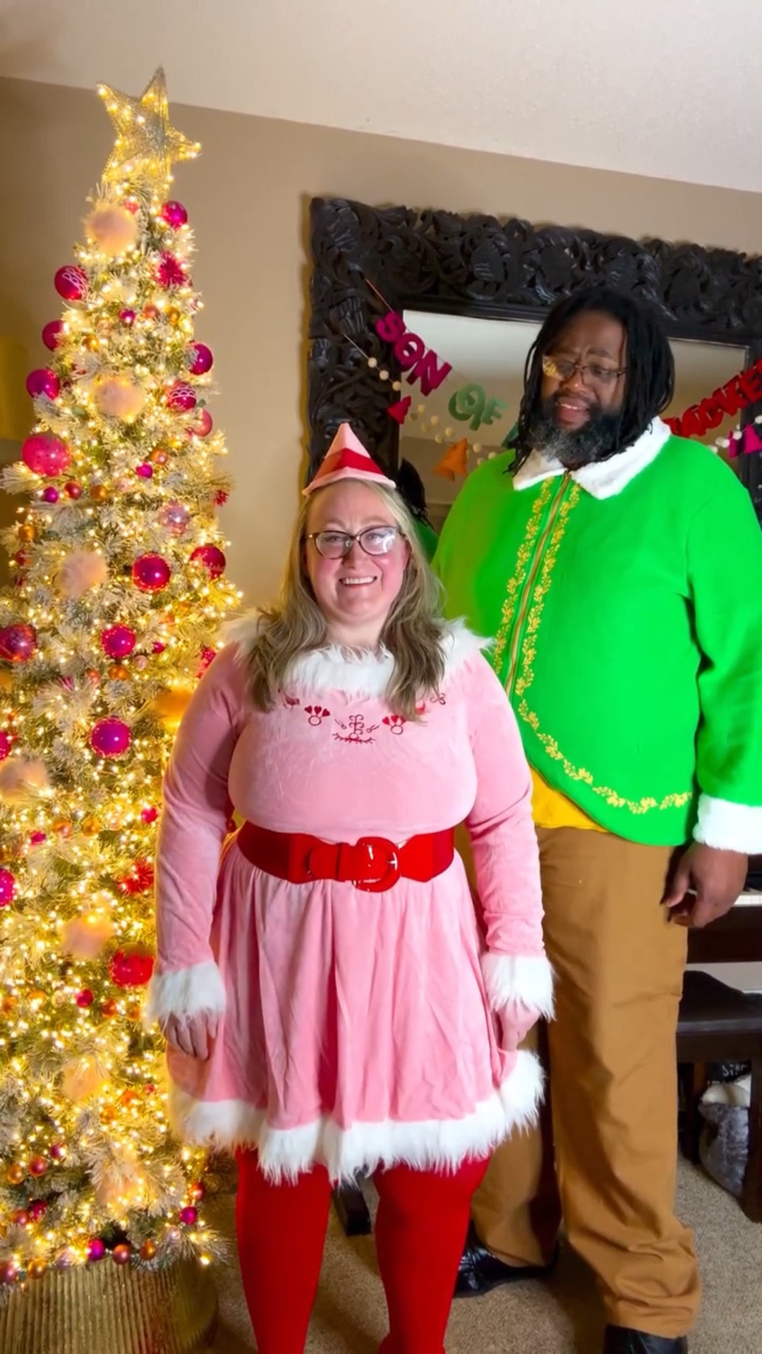 Happy Halloween for all those that celebrate Christmas “early”! I got both costumes from Amazon. I’m wearing an XL and he’s wearing a 3XL. I personally decided to get a different belt and full tights instead of the knee highs it came with to stay warmer! Loved these ones!

#LTKHoliday #LTKMidsize #LTKPlusSize