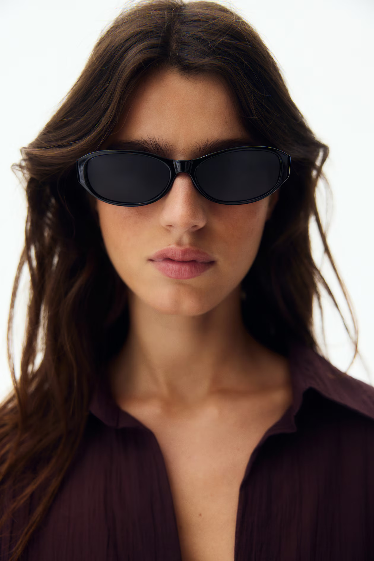 Oval Sunglasses - Black - Ladies | H&M US | H&M (US + CA)