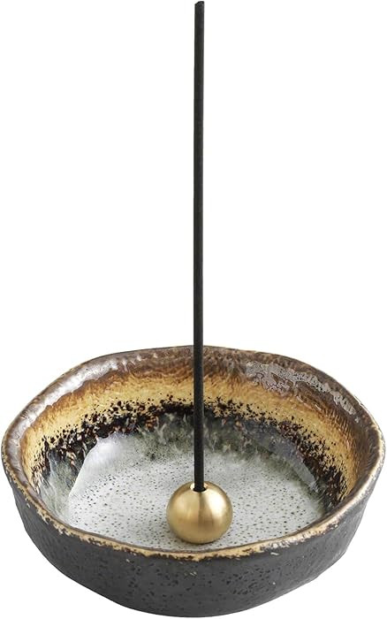 Asayu Japan Small Mini Incense Holder for Sticks 3.3 inch (83mm), Made in Japan Ceramic Ash Catch... | Amazon (US)