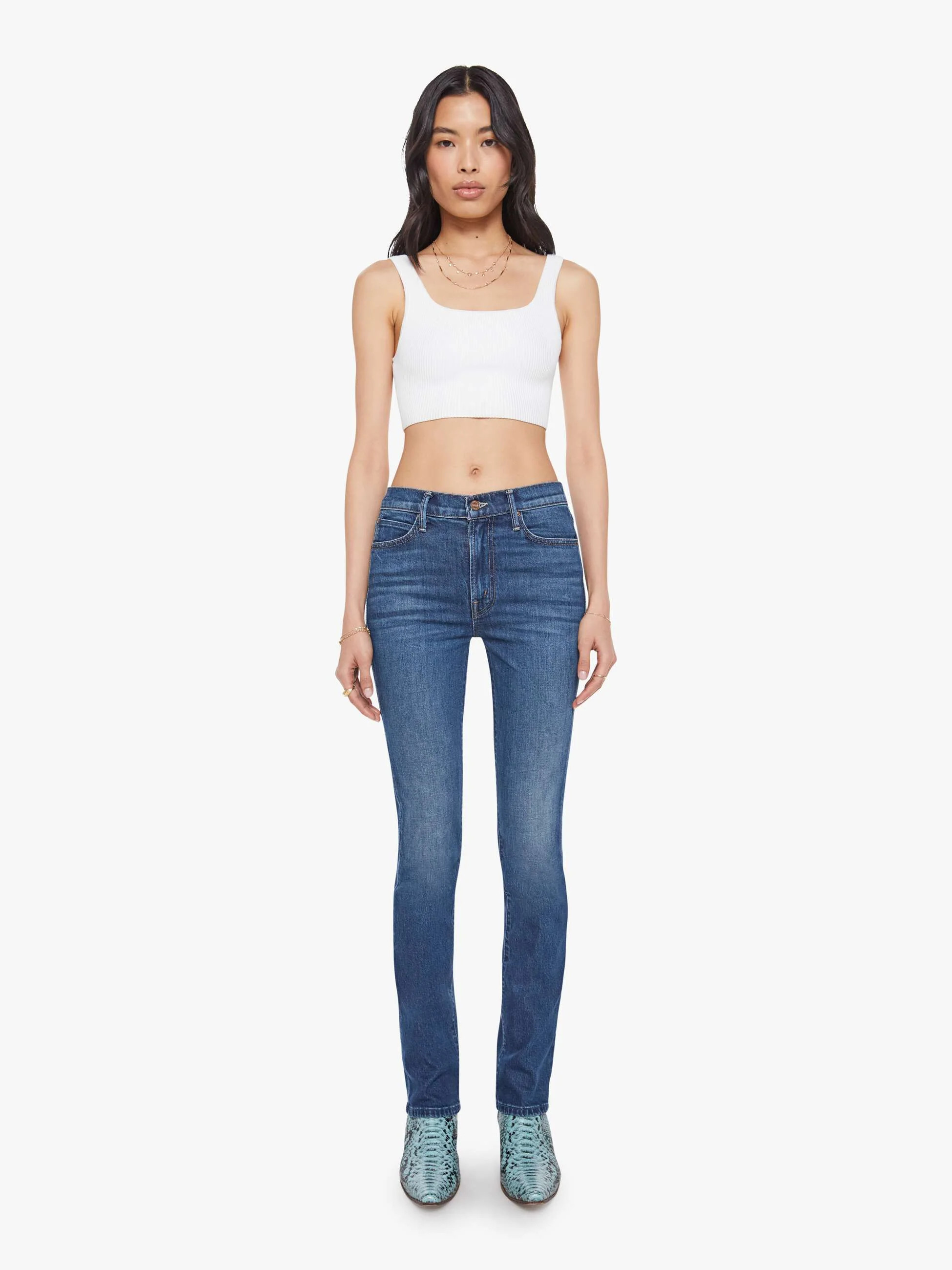 The Rascal Skimp - Shine On | Mother Denim