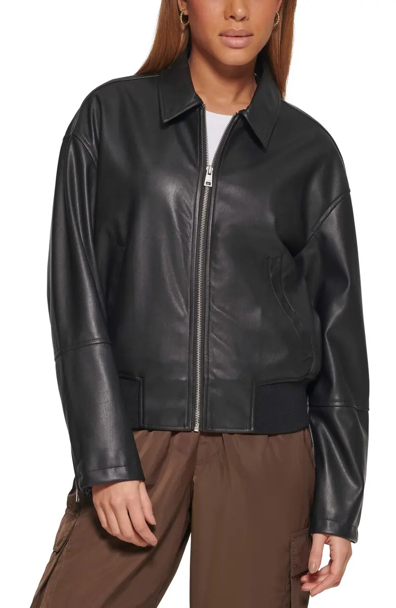 Faux Leather Bomber Jacket | Nordstrom