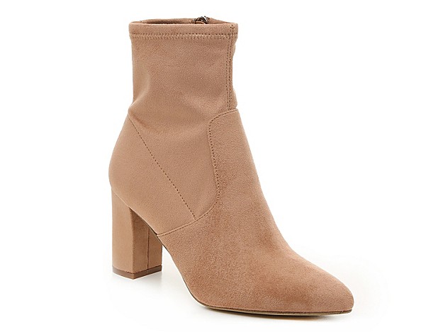 Steve Madden Edril Bootie - Women's - Light Brown Faux Suede | DSW