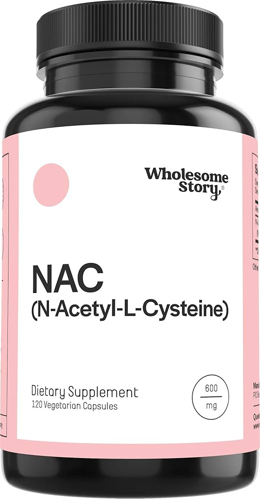 Wholesome Story NAC Supplement N Acetyl Cysteine 600 mg | Liver, Lung & Fertility Support | 120 C... | Amazon (US)