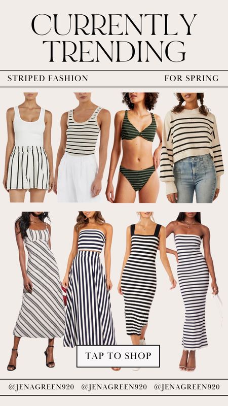 Stripe Fashion | Striped Outfits | Stripe Dress | Stripes | Stripe Shorts | Stripe Swimsuit

#LTKfindsunder100 #LTKstyletip