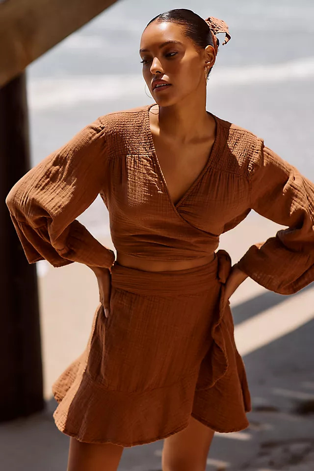 By Anthropologie Two-Piece Ruffled-Hem Set | Anthropologie (US)