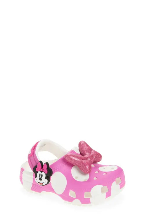 CROCS Kids' Disney® Minnie Mouse Classic Clog in Pink Multi at Nordstrom, Size 8 | Nordstrom