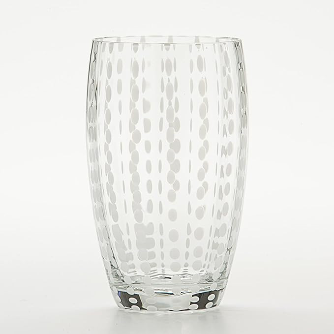 Zafferano Perle Beverage Glass Transparent 16oz (Set of 2) | Amazon (US)