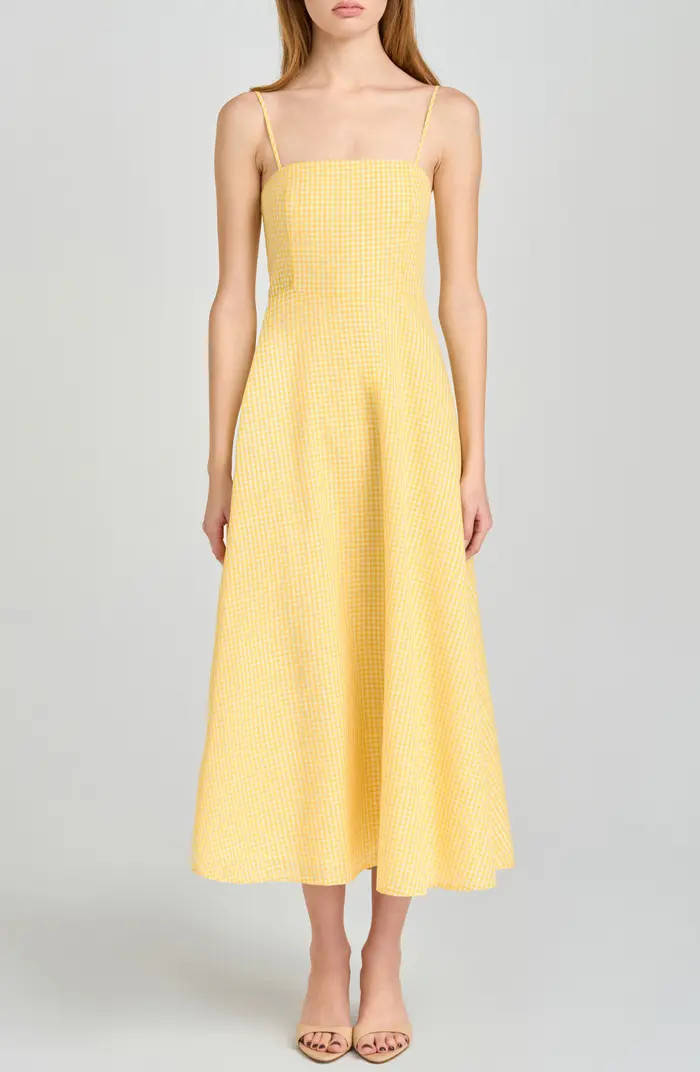 Josefina Gingham Fit & Flare Midi Dress | Nordstrom