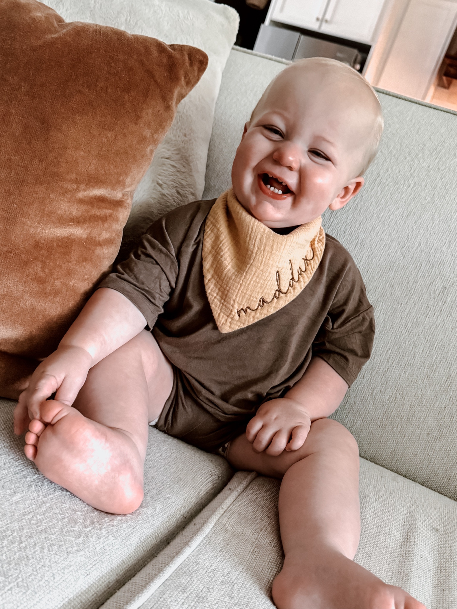 The cutest name bib paired with THE SOFTEST bamboo set! 

#LTKBaby #LTKFindsUnder50 #LTKKids